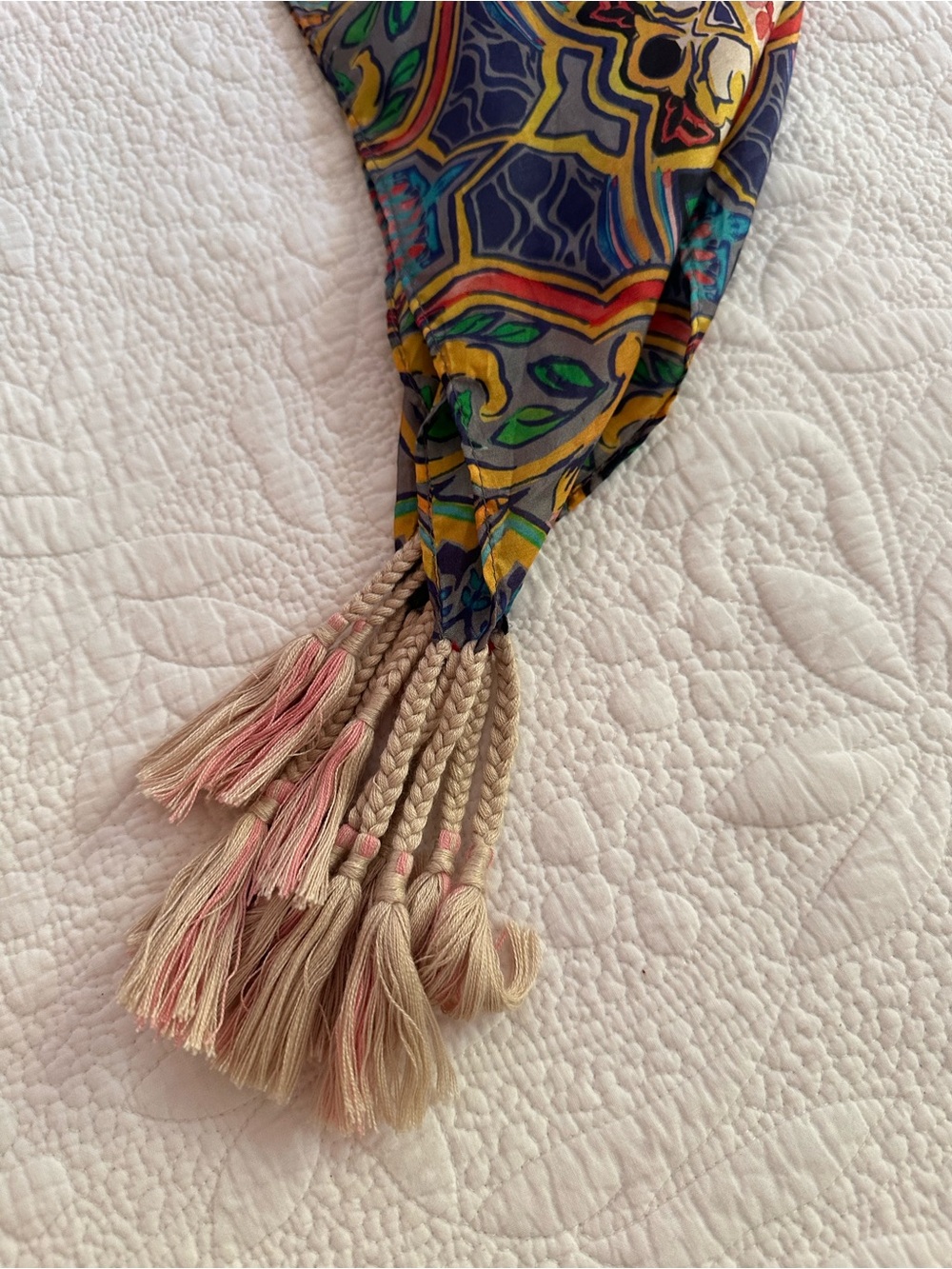 Johnny Was Silk Scarf - Picture 6 of 7